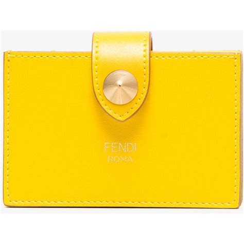 fendi and yellow|yellow fendi wallet.